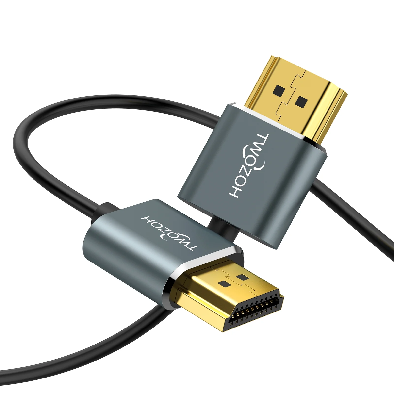 Twozoh Flexibel och smal HDMI-kabel