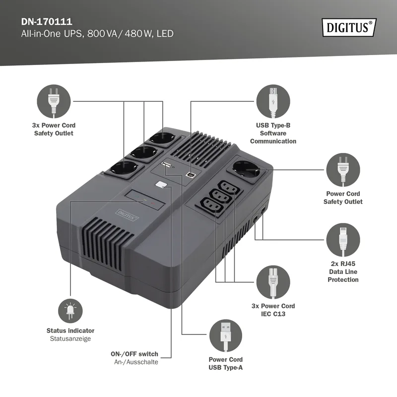 DIGITUS All-in-One UPS