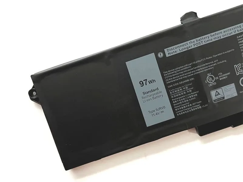 11,4 V 8071 mAh 97Wh 9JRV0 laptopbatteri kompatibelt med Dell Precision 15 3561