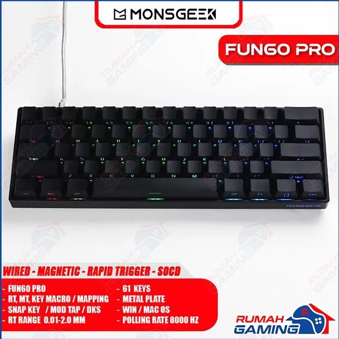 MONSGEEK FUN60 Pro Rapid Trigger speltangentbord
