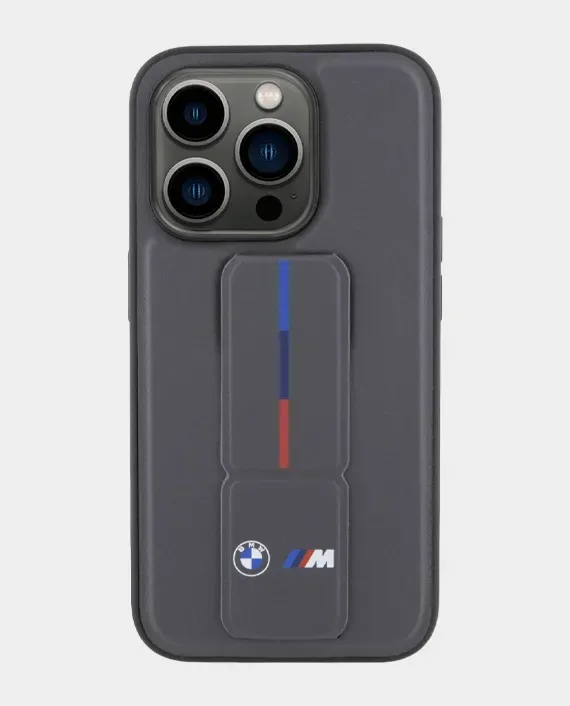 BMW iPhone 15 Pro Mobilskal Läder Hot Stamp