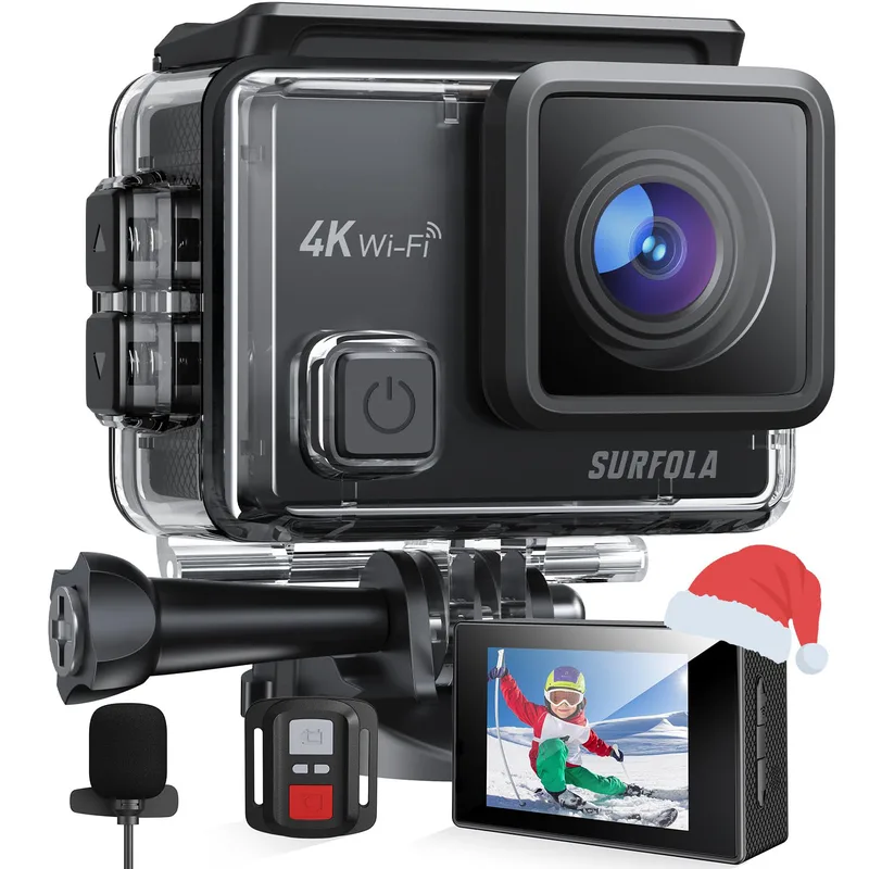 Actionkamera, 4K/30FPS 20MP 2,4G WiFi 1200mAh