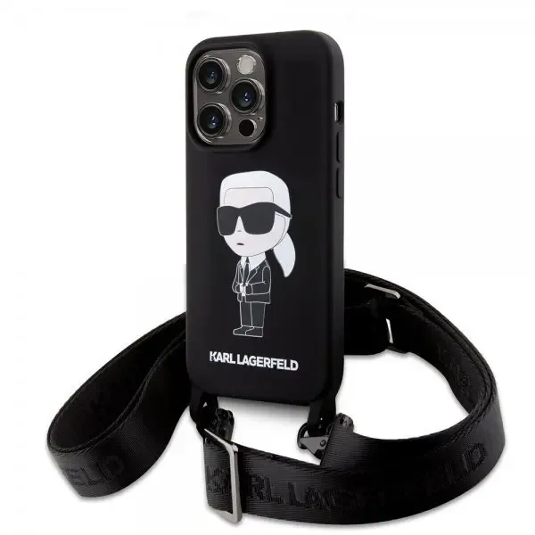 Karl Lagerfeld iPhone 15 Pro Skal Ikonik Crossbody