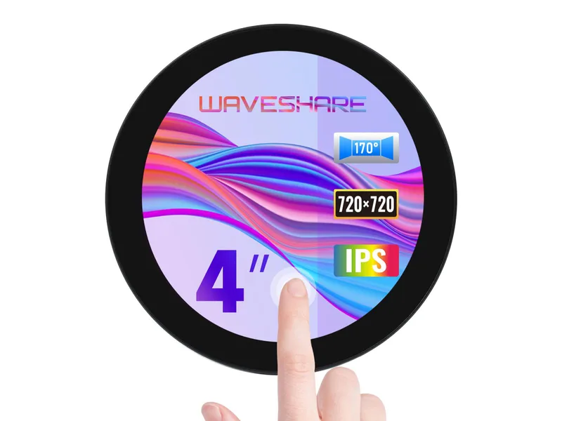 Waveshare 4inch HDMI Circular Touch Display