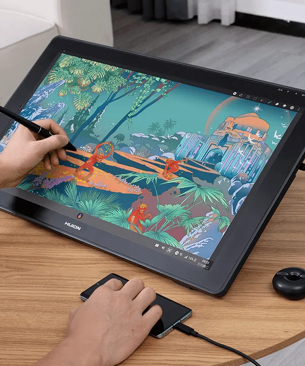HUION Kamvas 24 Plus QHD grafisk ritplatta