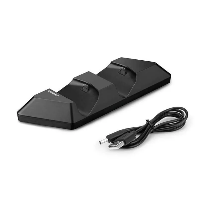 NiTHO Laddningsstation kompatibel med Dualshock PS4-kontroller