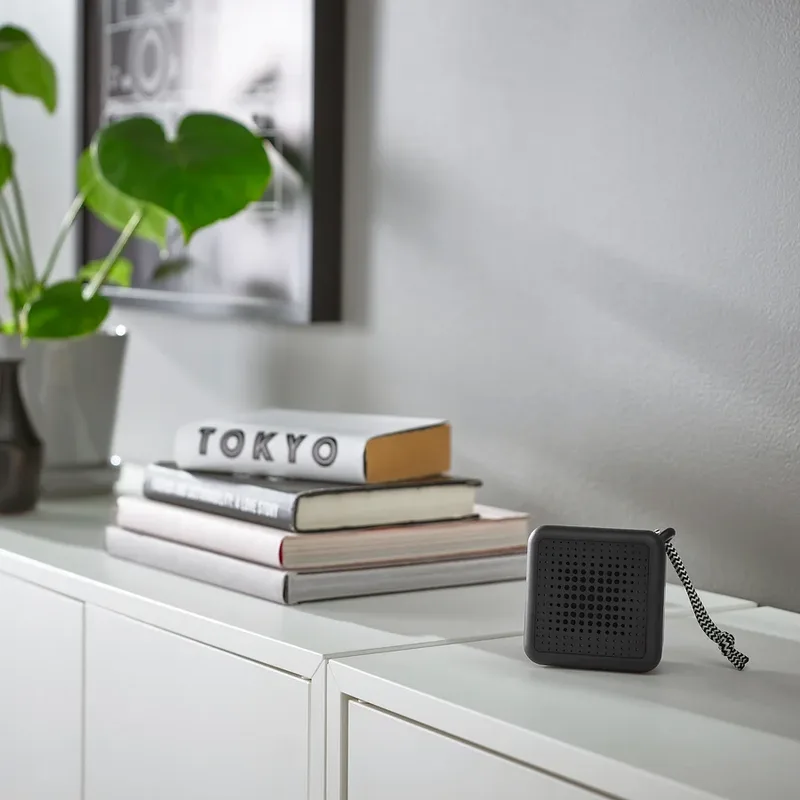 Trådlös bärbar högtalare i uggladesign, vit och blå