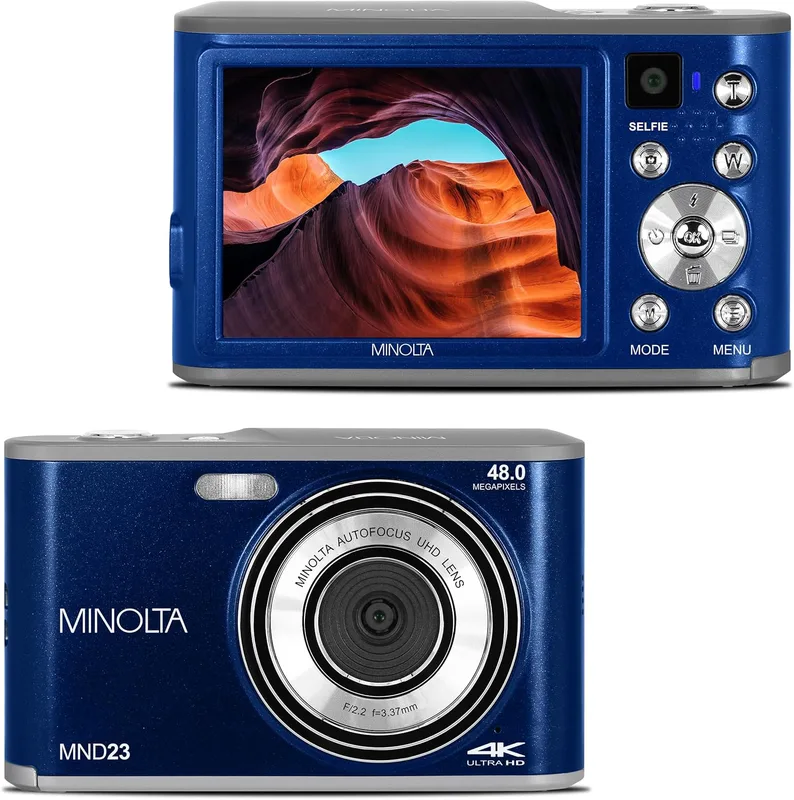 Kamera Blädd skärm 48 MP digital selfiekamera