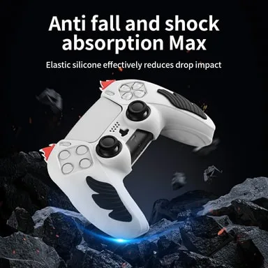 MTK För Sony PlayStation 5 PS5 Silikonfodral Anti-Slip Skydd