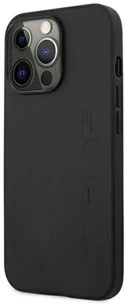 Mercedes AMG iPhone 14 Pro Max Skal Läder Hot Stamped