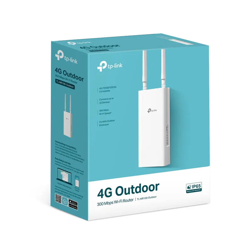 TP-Link TL-MR100-Utomhus 4G 300 Mbps Wi-Fi utomhusrouter