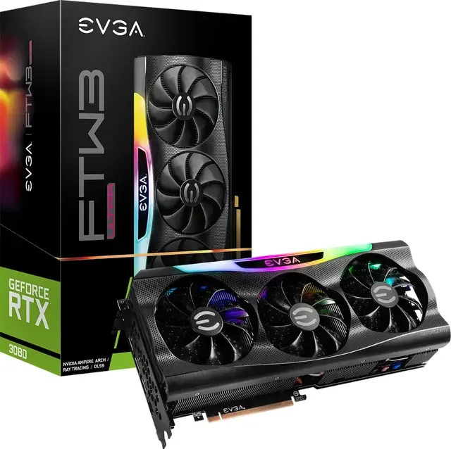 EVGA GeForce RTX 3080 FTW3 ULTRA GAMING LHR grafikkort