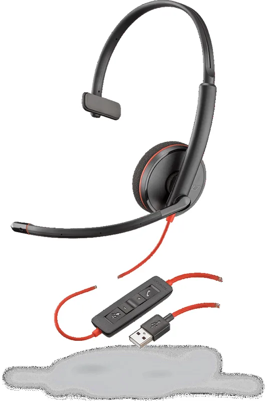 Poly Blackwire 3225 trådbundet headset