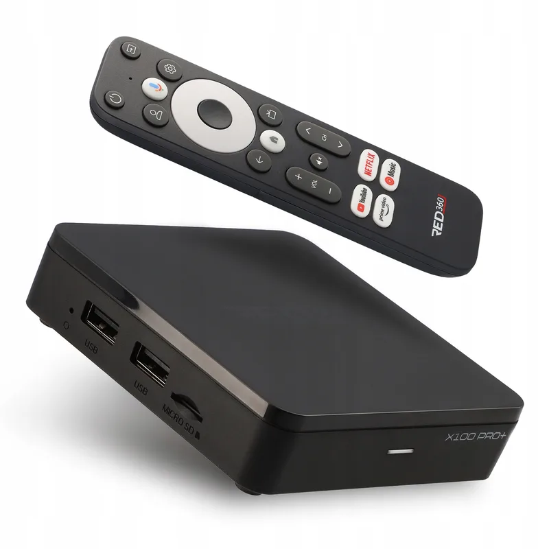 RED 360 X100 PRO+ 4K streamingbox med Google TV OS