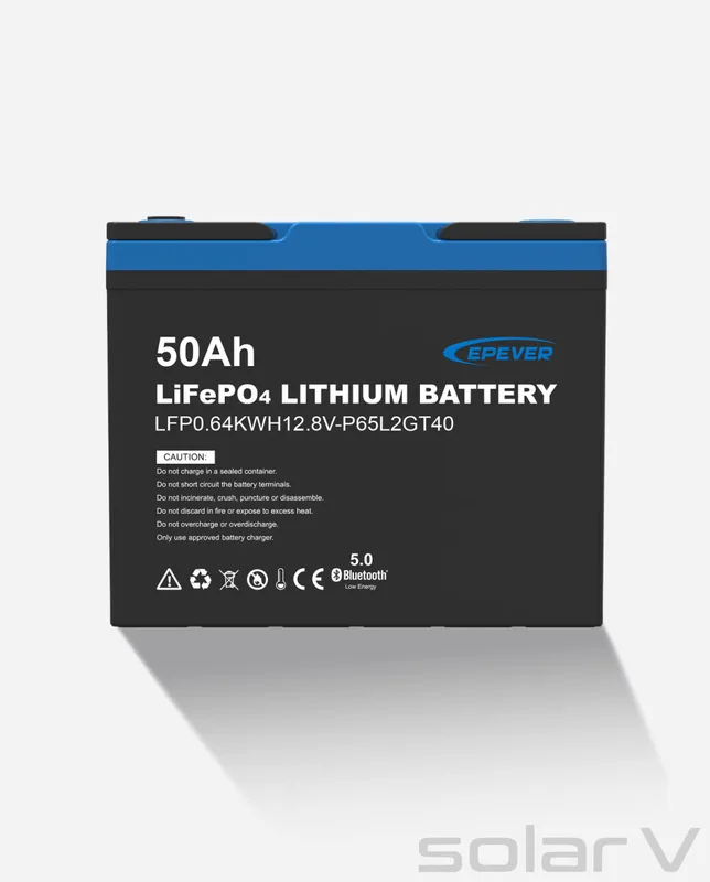 EPEVER LiFePO4 battery 12.8V, 50Ah