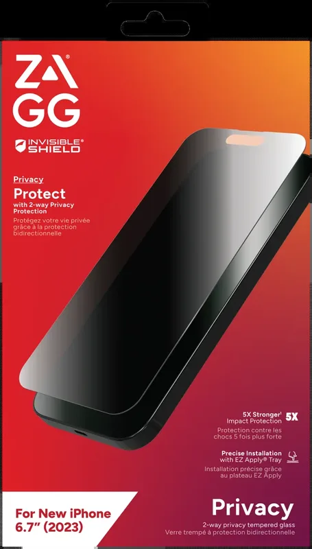 Zagg iPhone 15 Plus Glass Elite Privacy