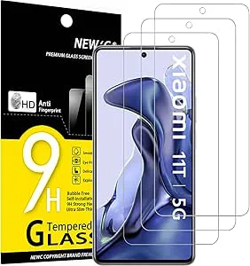 NEW'C 3 Pack, skärmskydd i glas för Xiaomi 11T 5G / Xiaomi 11T Pro 5G