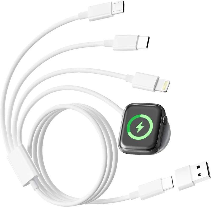 Gedourain 9 Toppsnabbladdnings USB-kabel Laddar Effektivt 5V Smartwatch Dockningsladdare för Alla Scen