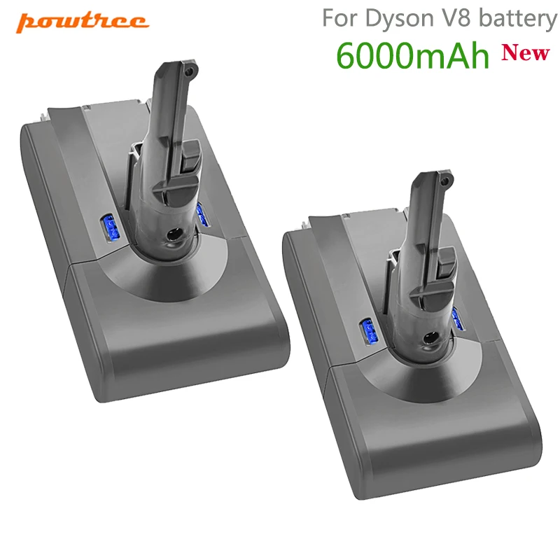Powtree 6 000 mAh batteri för Dyson V8