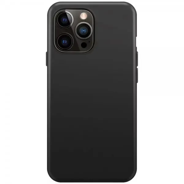 Xqisit iPhone 14 silikonskal svart