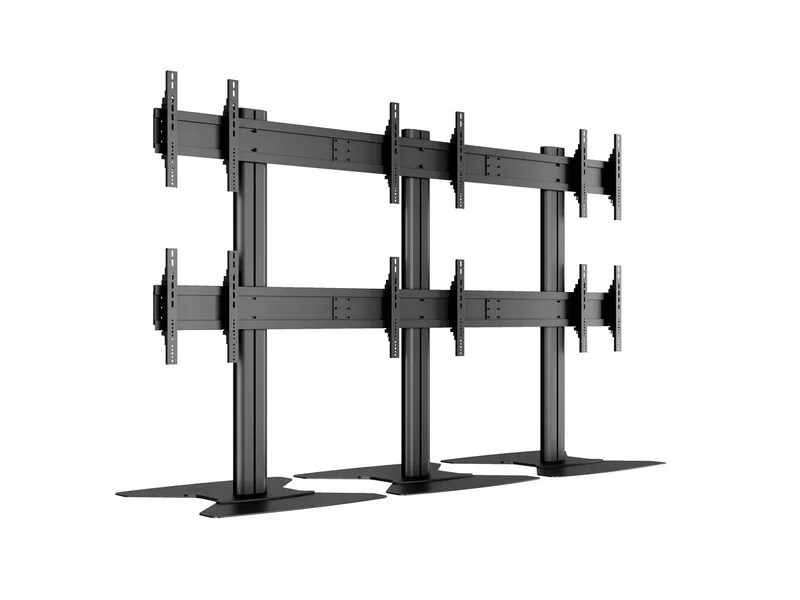 m Public Vid Wall Std Port 6-Scr 40-55'' Black
