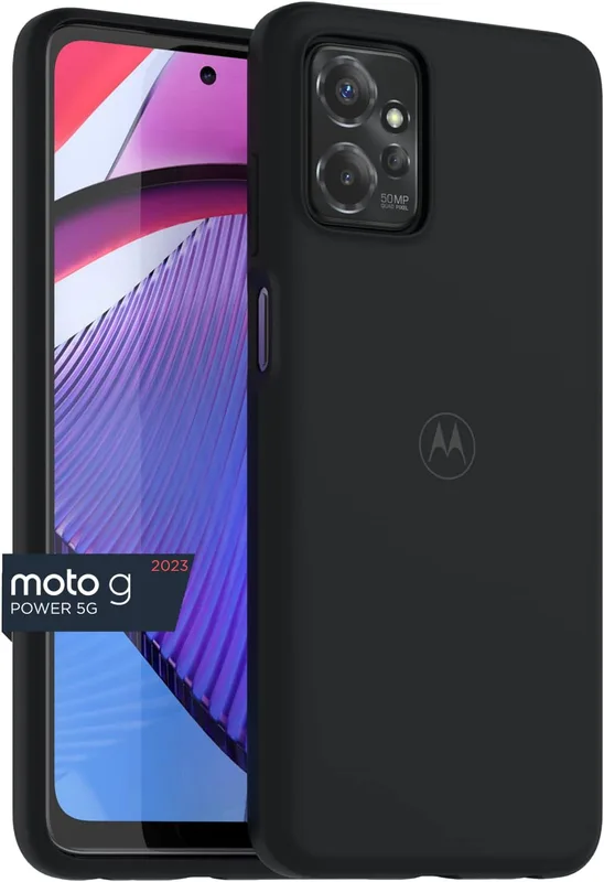 CaseOnline Silikon skal svart Motorola Moto G Power