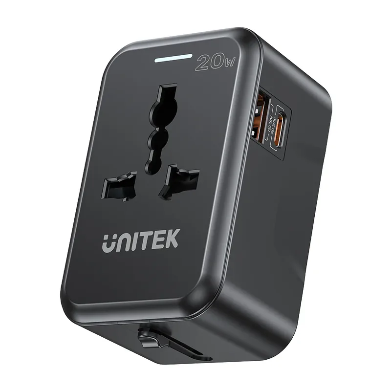 Unitek Travel Cube strömadapter