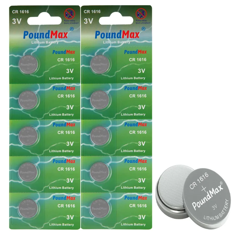 PoundMax 1616 CR1616 DL1616 3V litium mynt cellbatterier