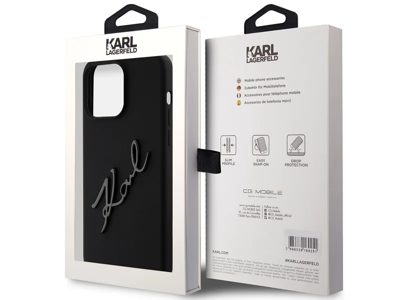 Karl Lagerfeld Mobilskal till iPhone 15 Pro Silikon Karl Script