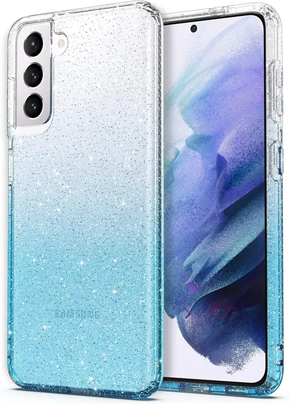 ULAK Samsung S21 fodral klar glitter