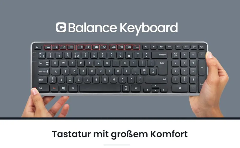 Contour Balance Keyboard Black Wireless