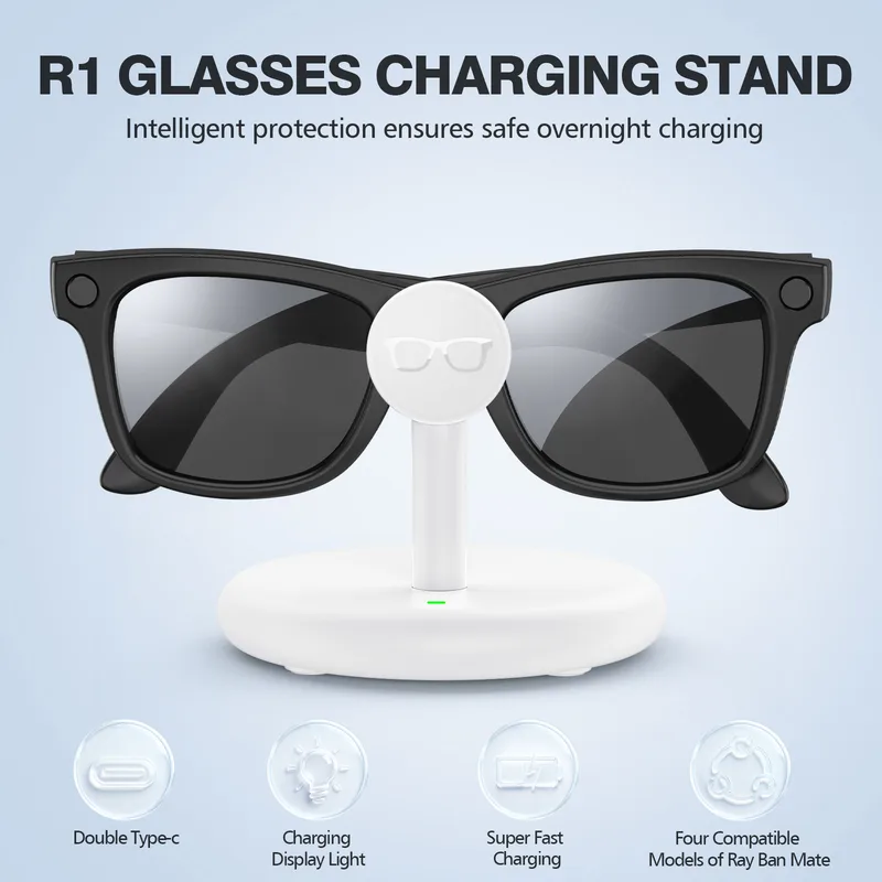 Jectse USB Smart Glasses Laddare Dock Stabil Laddningsställ