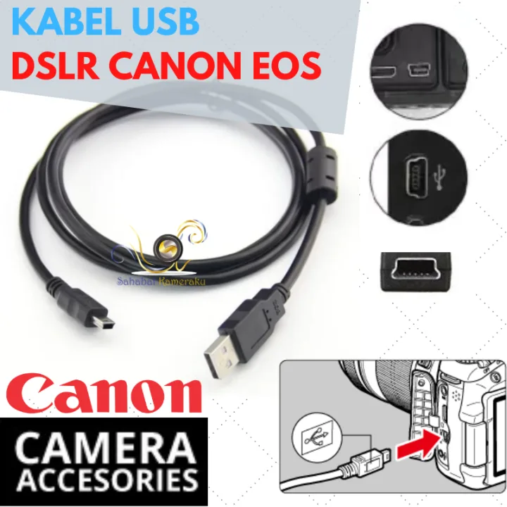 Ersättningskabel för Canon EOS 70D digital kamera USB data sync / överföringskabel