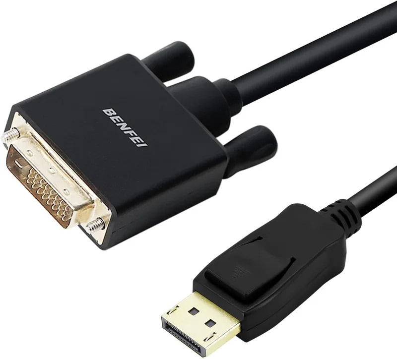 BENFEI DisplayPort till DVI DVI-D enkel länk 3M-kabel