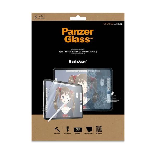PanzerGlass iPad Pro 11 tum (18/20), iPad Air 10,9 tum grafikpapper