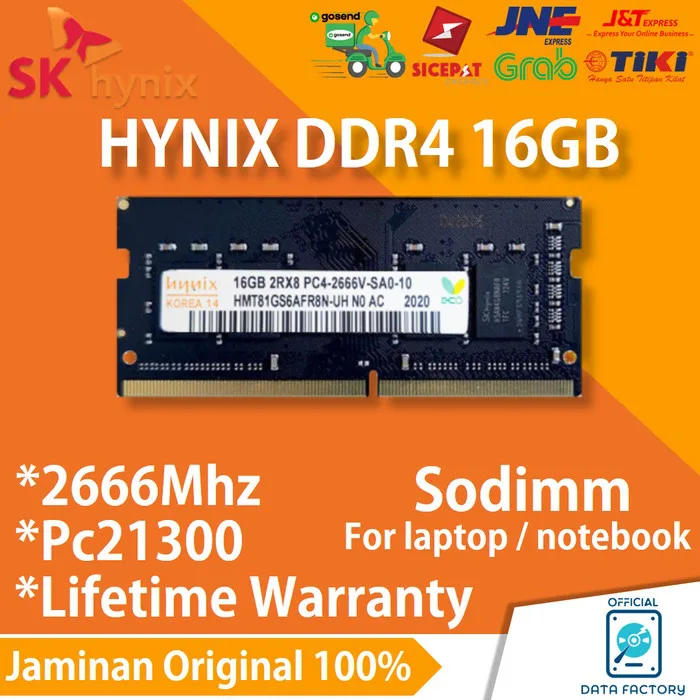 Hynix 16GB (1x16GB) DDR4 Sodimm 2666MHz