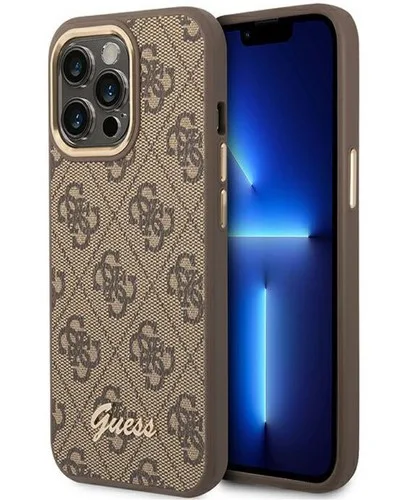 Guess iPhone 14 Pro Max Skal Vintage Gold Logo