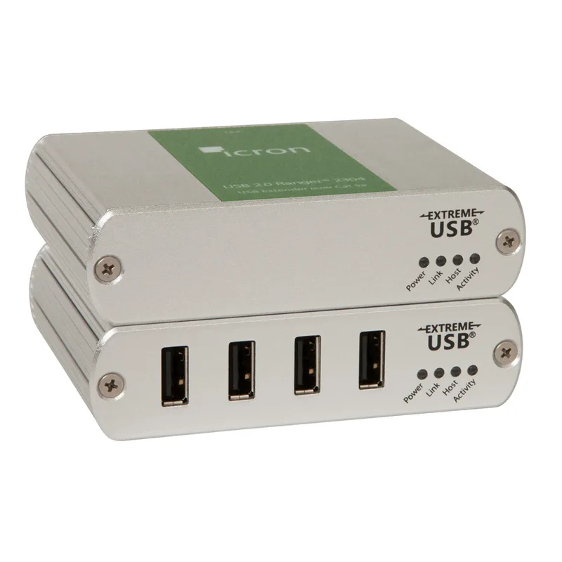 4-portars USB 2.0 CAT 5-förlängare