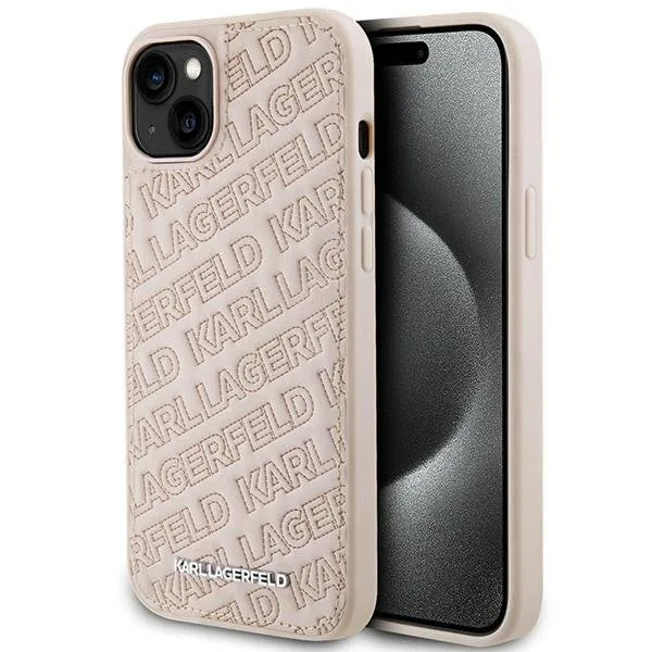 Karl Lagerfeld iPhone 15 Plus Mobilskal Quilted Pattern