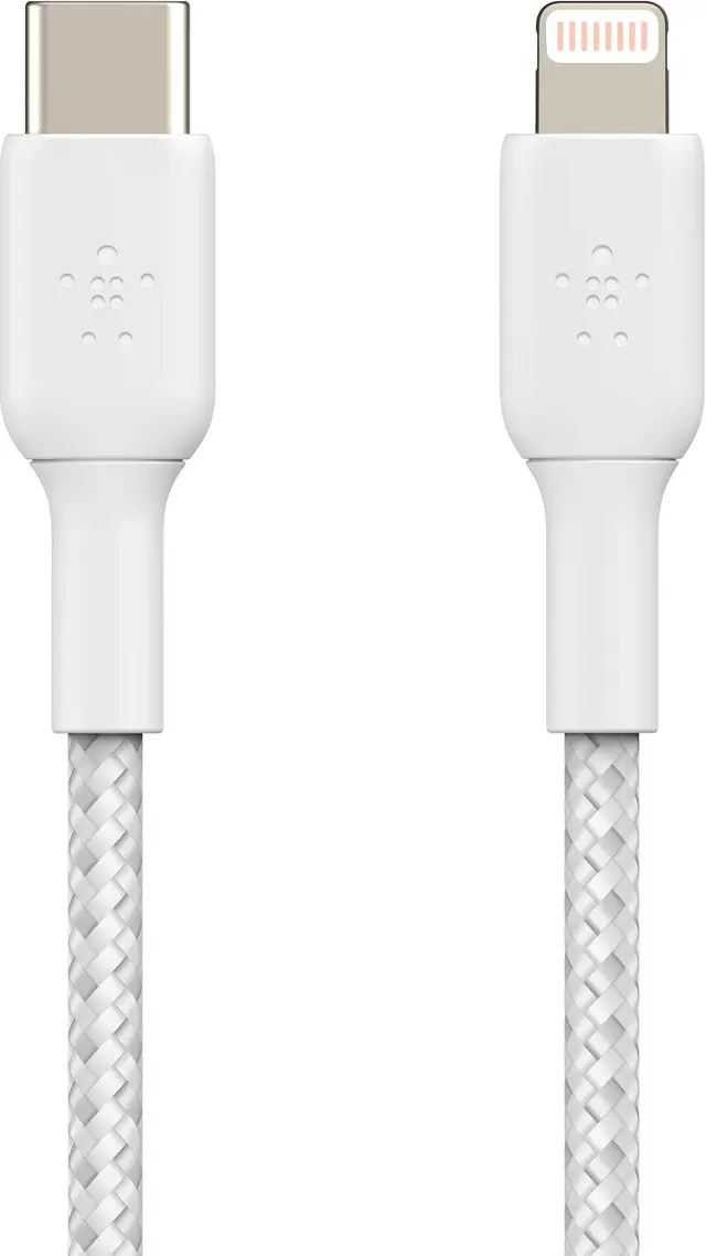 Belkin 2-Pack Flätad Kabel för USB-C med Lightning, 1.5 m
