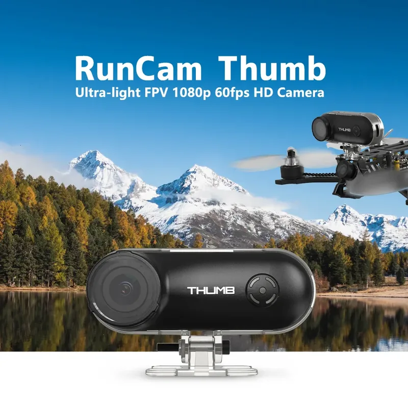 Mini Camera HD Action FPV 1080P 60FPS 9.8g 150° FOV Gyroflow Stabilization 3D Mount