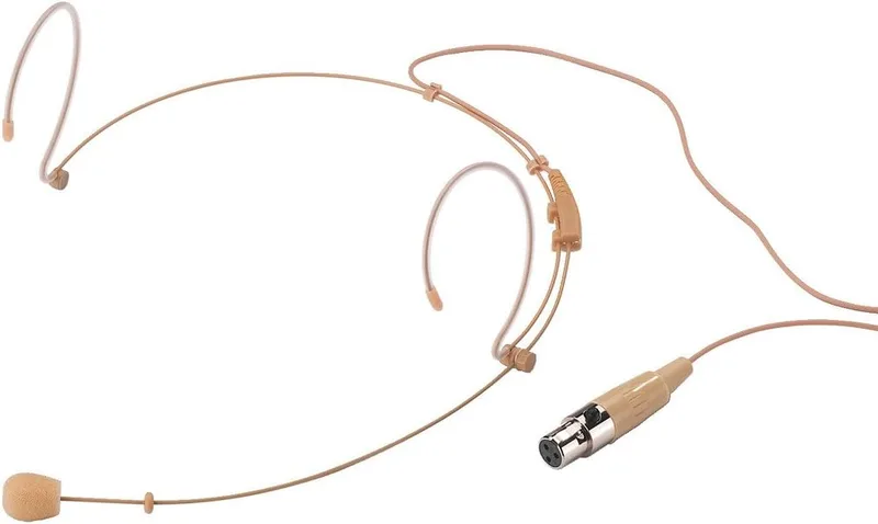 MONACOR HSE-150/SK ultralätt headsetmikrofon, hudfärgad