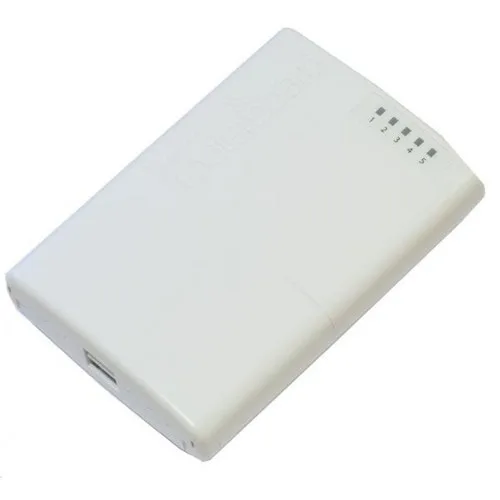 Mikrotik PowerBox kabelansluten router Snabb Ethernet Vit