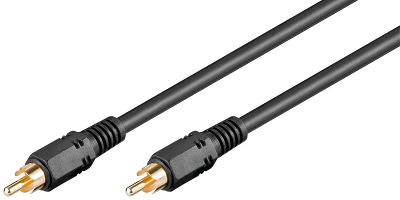 GOOBAY Digital ljudkabel RCA koaxial subwoofer nylon flätad 5m