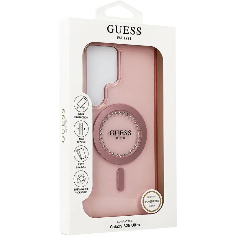 Guess Rhinestone MagSafe skal Samsung Galaxy S25 Ultra