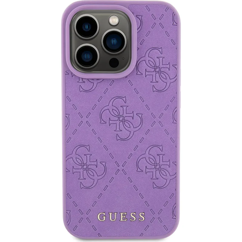 Guess Mobilskal till iPhone 15 Pro Läder Stamped