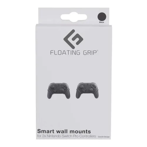 Nintendo Switch Pro Controller wall mount by FLOATING GRIP®, Black