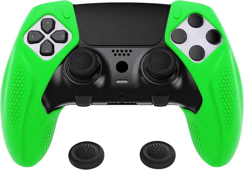 PlayVital Anti-Slip Halvt Täckt Silikonskydd för ps5 Edge Controller
