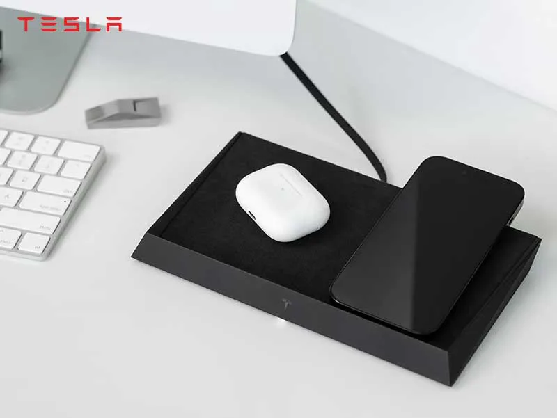 Tesla exclusive Qi Earbuds Charging Stand