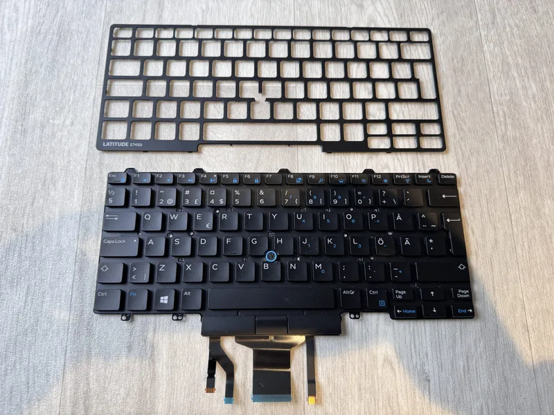 Tangentbord ersättning för Dell Latitude E5450, E7450, E7470